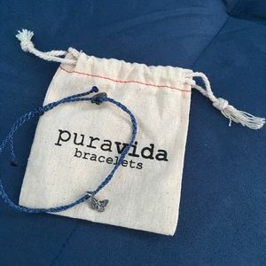 Silver Bitty Butterfly Periwinkle